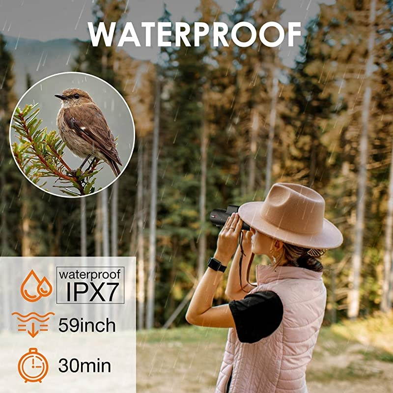 Telescope 12X50 High Power HD for Bird Watching with Tripod IPX7 Waterproof Made by Hyper FMC BAK4 Prism EcoFriendly Materials
