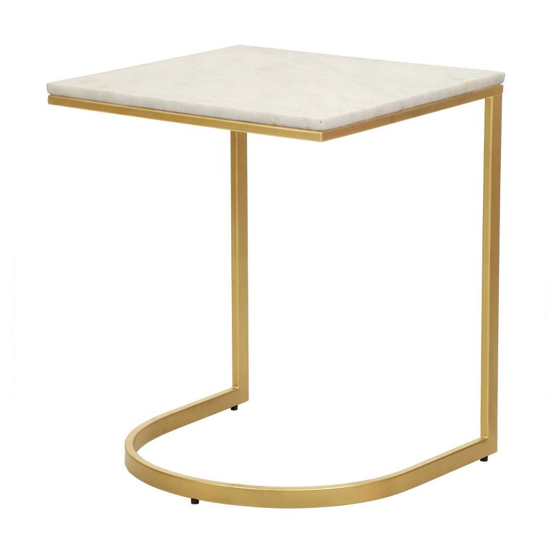 Lorelie Accent Table White/Gold - Carolina Chair & Table