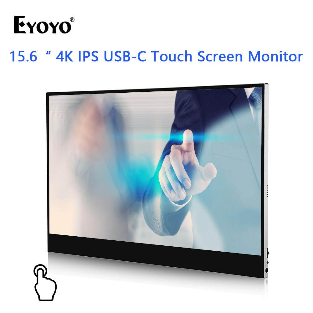EYOYO 15.6" Inch 4K HDR IPS Gaming Monitor 3840x2160 for PS4 xbox360 CCTV Camera