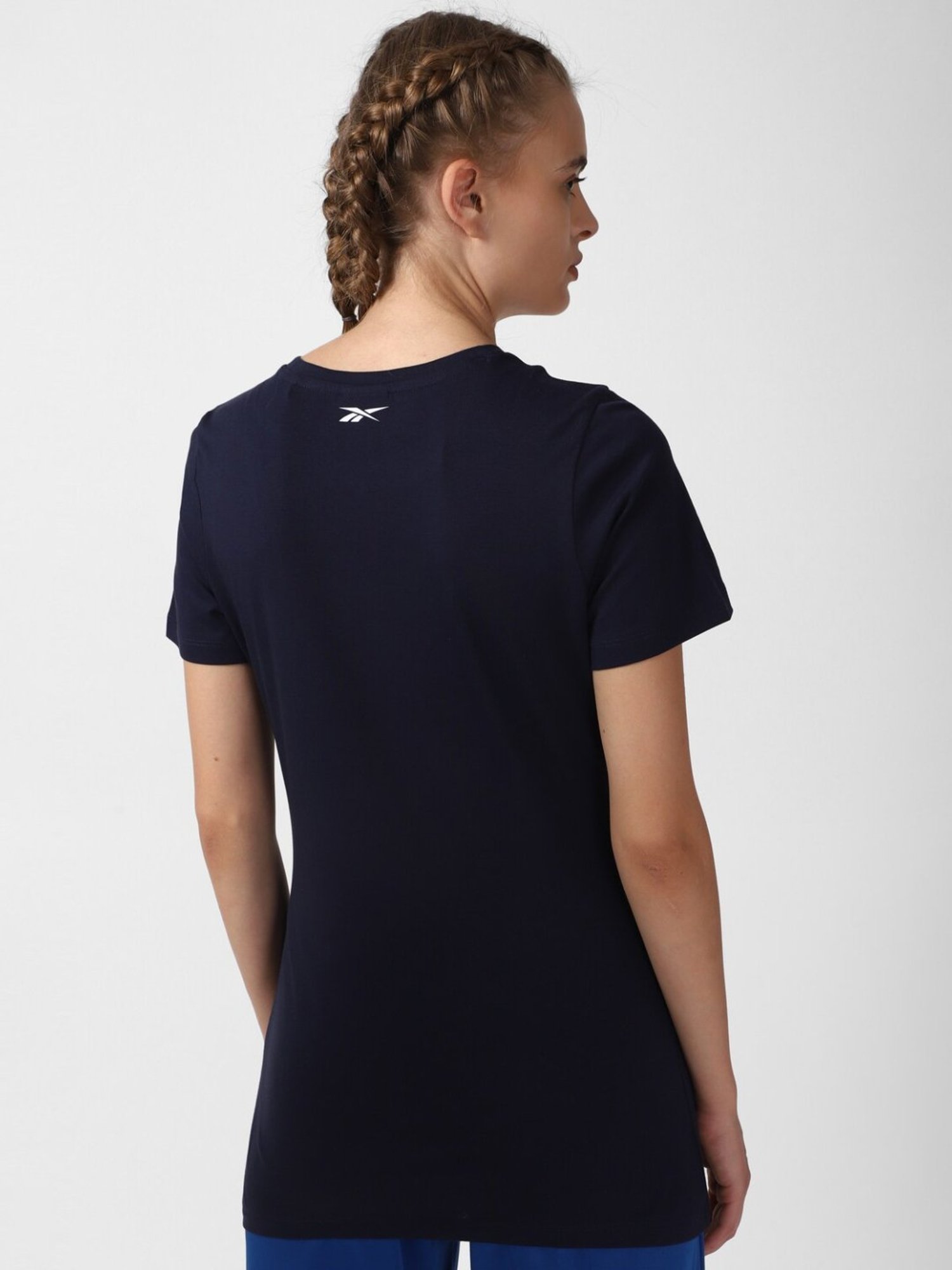 Reebok Navy Cotton T-Shirt