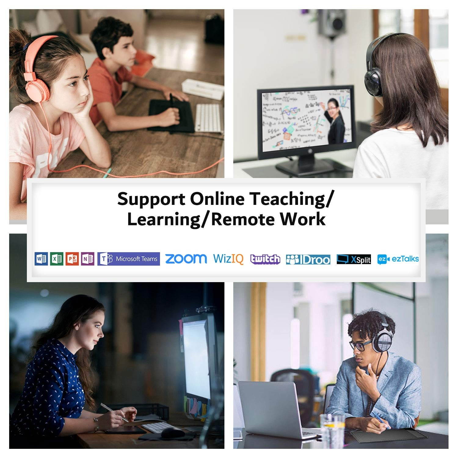 Graphics Drawing Tablet VEIKK A15 10x6 inch Graphic Pen Tablet with Battery-Free Passive Stylus and 12 Shortcut Keys