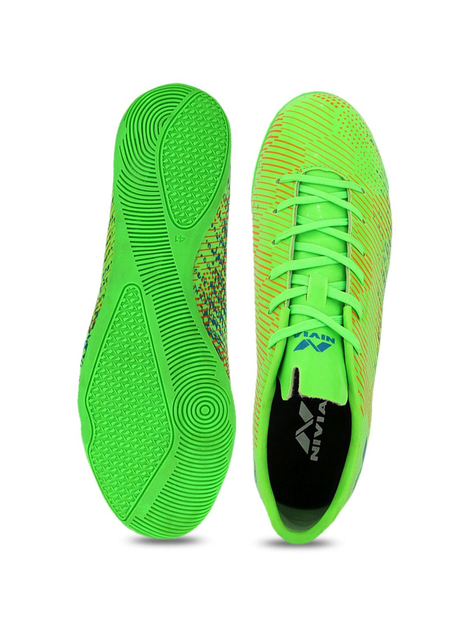 Nivia Men's Encounter 9.0 Futsal Neon Football Shoes