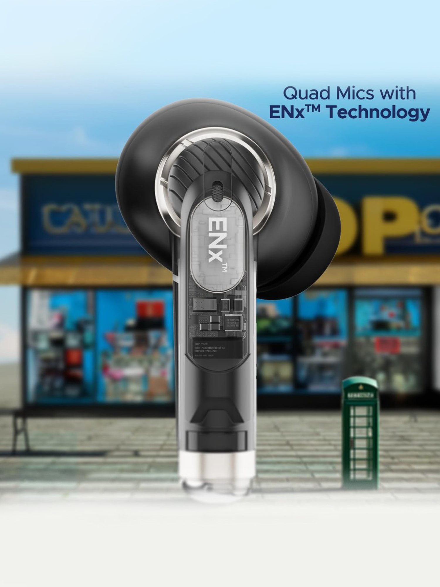 Boat Airdopes Max TWS In Ear BT Earbuds with 100H Playtime & ENX Tech (Carbon Black, True Wireless))