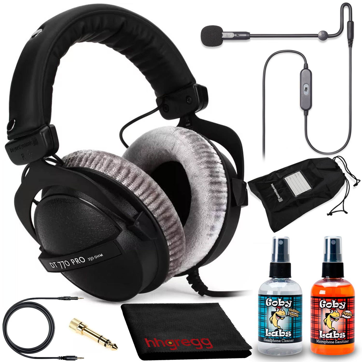 Beyerdynamic DT 770 PRO 250 Headphone Kit + Antlion ModMic USB Uni/Omni Boom Mic