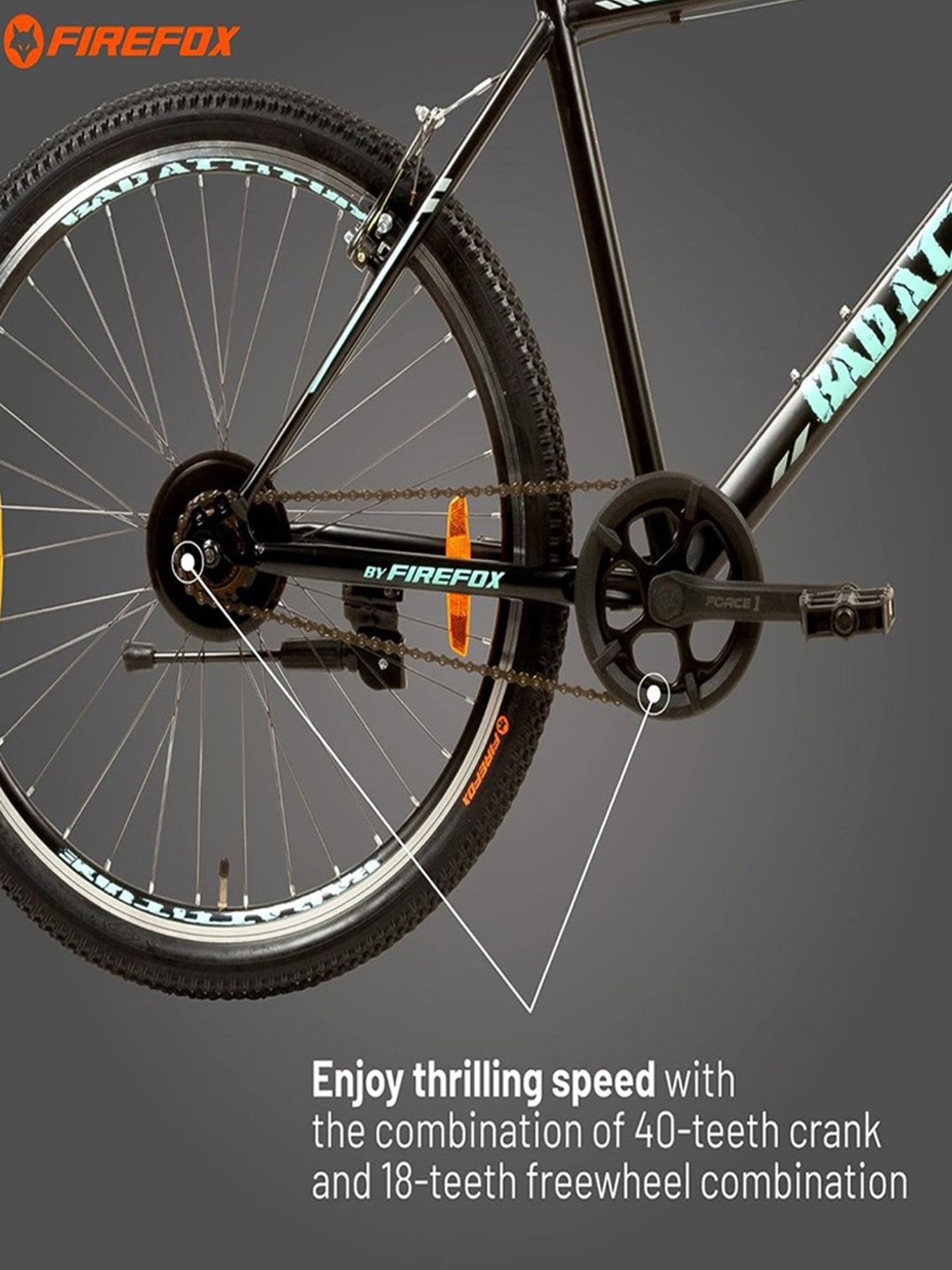 Firefox Bike Attitute Zapper V 26T Single Speed Cycle Rigid Suspension Unisex