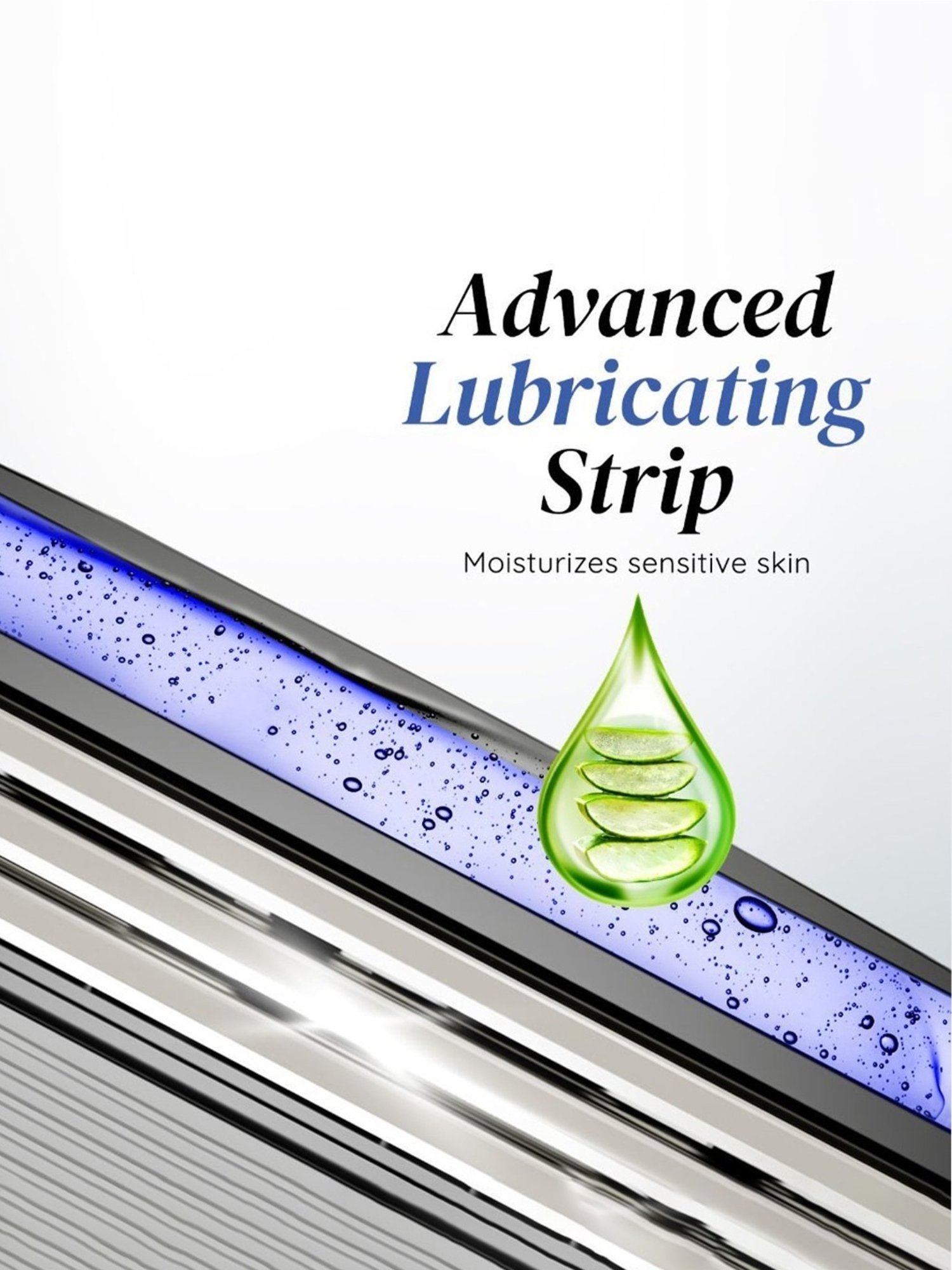 LetsShave Pro 3 Shaving Razor for Men (Blue)