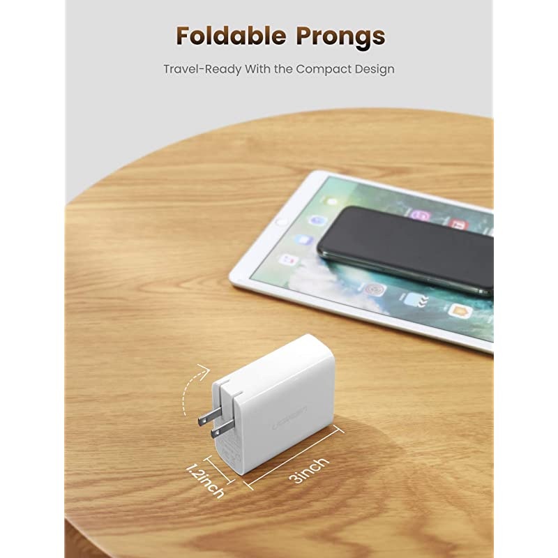 USB C Charger 2-Port 36W Power Delivery Type C Wall Charger for iPhone 12 Mini 12 Pro Max 11 Pro Max XR X 8 Plus iPad Pixel Galaxy Note20 Note10 S20 S10 S9 LG V50 ThinQ