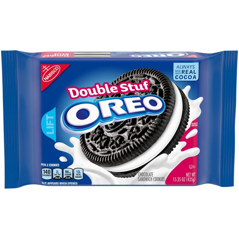 Oreo Double Stuf Chocolate Sandwich Cookies - 15.35oz