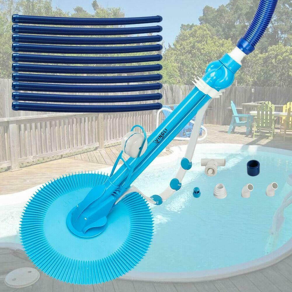 New Automc Inground Above Ground Swimming Pool Cleaner Vacuum Hose Climb Wall