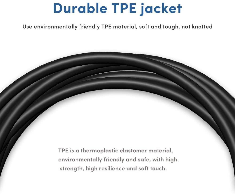 USB A to USB C Cable 10ft/3M for Oculus Quest 2, USB 3.2 Type C to USB 3.0 Cable High Speed Data Transfer & 3A Fast Charging Cord Compatible with Quest/Quest 2, Gaming PC, VR Headset, 4K Displays