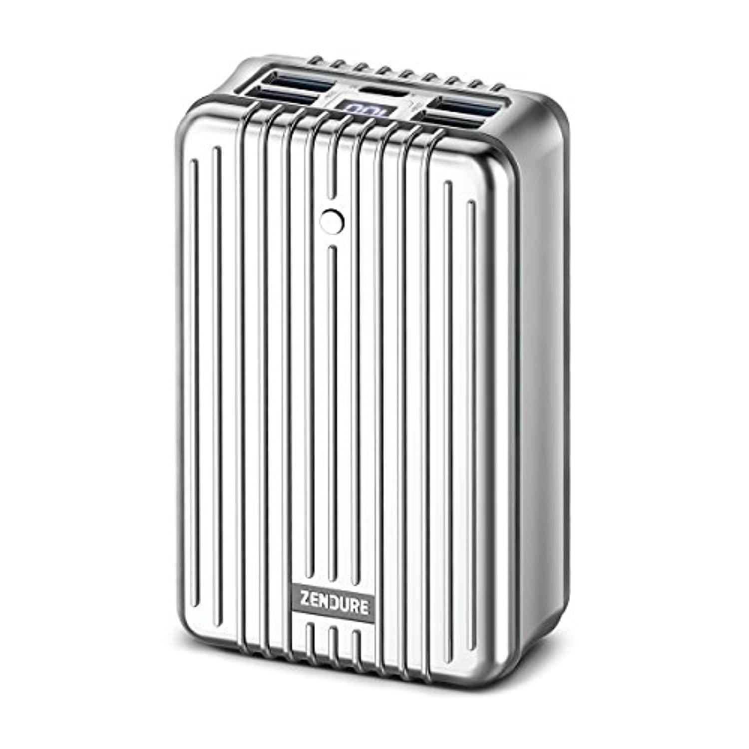 zendure a8pd 26800mah usb-c portable charger - 30w pd power bank (2 in 1 cable, led digital screen), 5-port quick charge extern