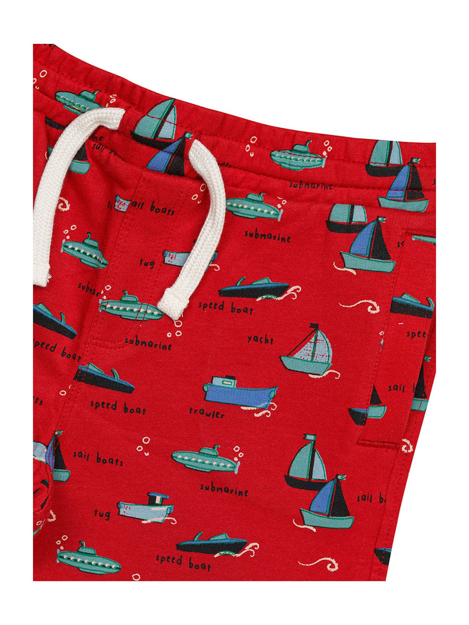 H by Hamleys Boys Red Printed Shorts