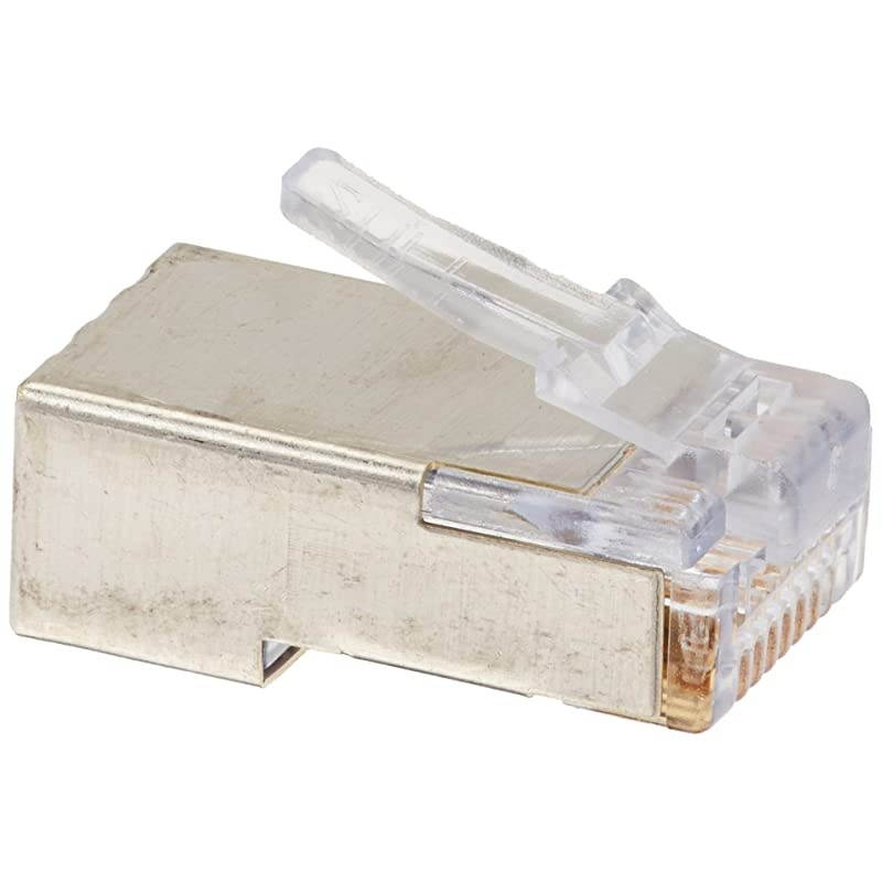 Cat6 110 Style Punch Down Keystone Jack, White, CAT 6, Rj45 90 Degree 50-Pack