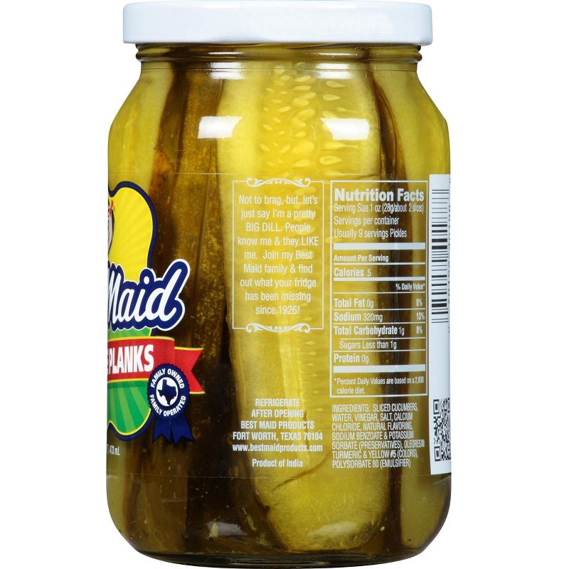 Best Maid Dill Pickle Planks - 16oz