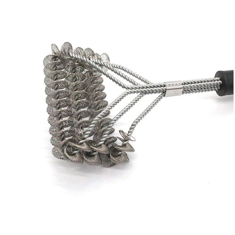 Grilland BBQ Safe Grill Brush 18'' 3 in 1 Barbecue Cleaning Brush w/Comfortable Handle - Perfect Cleaner for Grill Cooking Grates