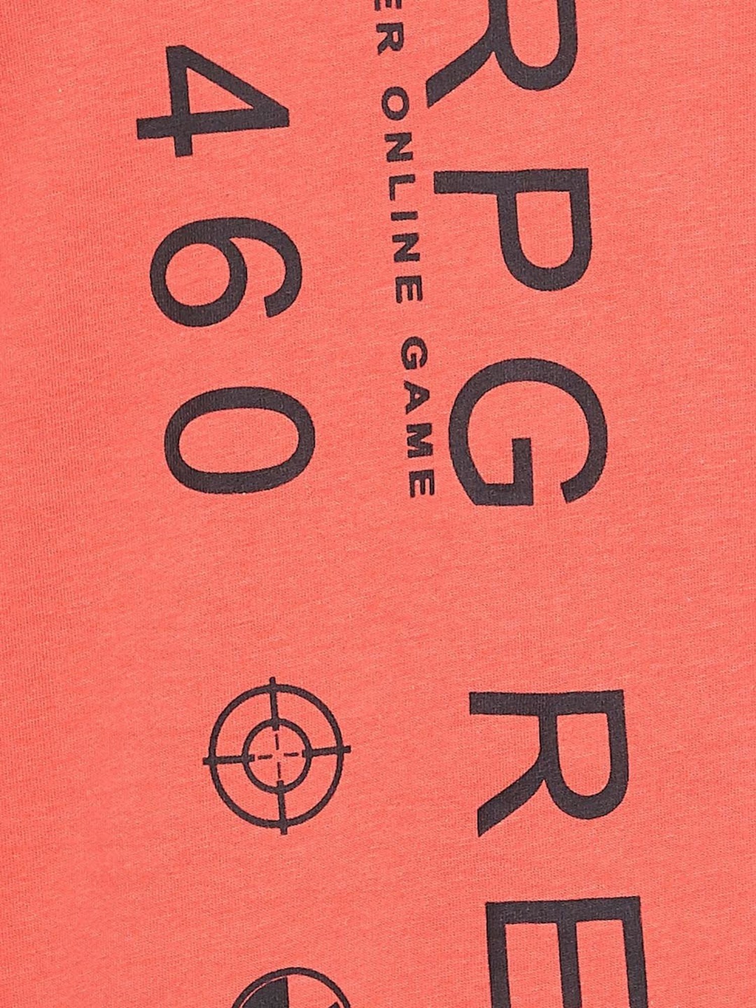 BOSSINI Red Regular Fit Printed Crew T-Shirt