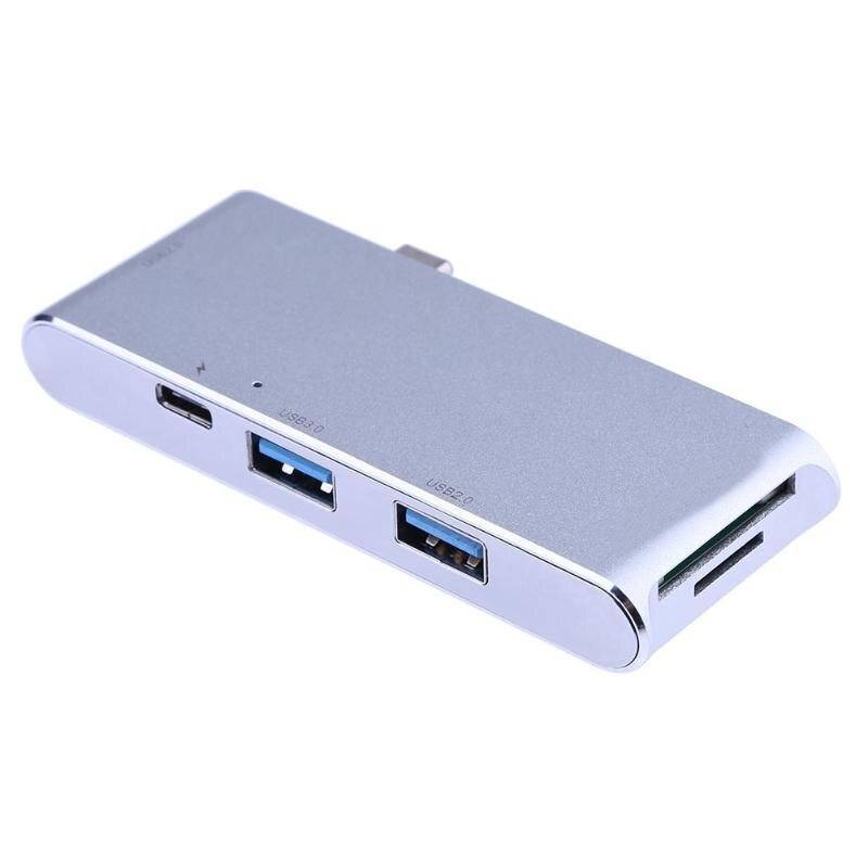 Type C USB 3.1 to USB 3.0+ 2 USB 2.0 Hub+ 3.0 SD/TF Card Reader+ PD Port