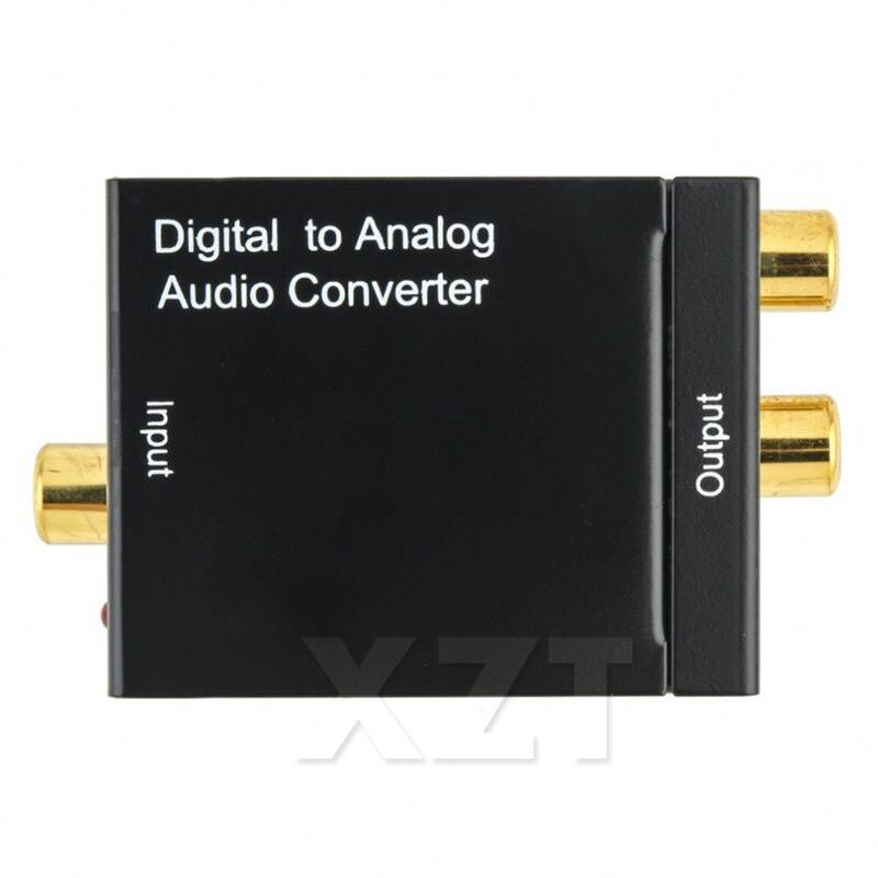 Newest Hot Digital Adaptador Optic Coaxial RCA Toslink Signal to Analog Audio Converter Adapter Cable