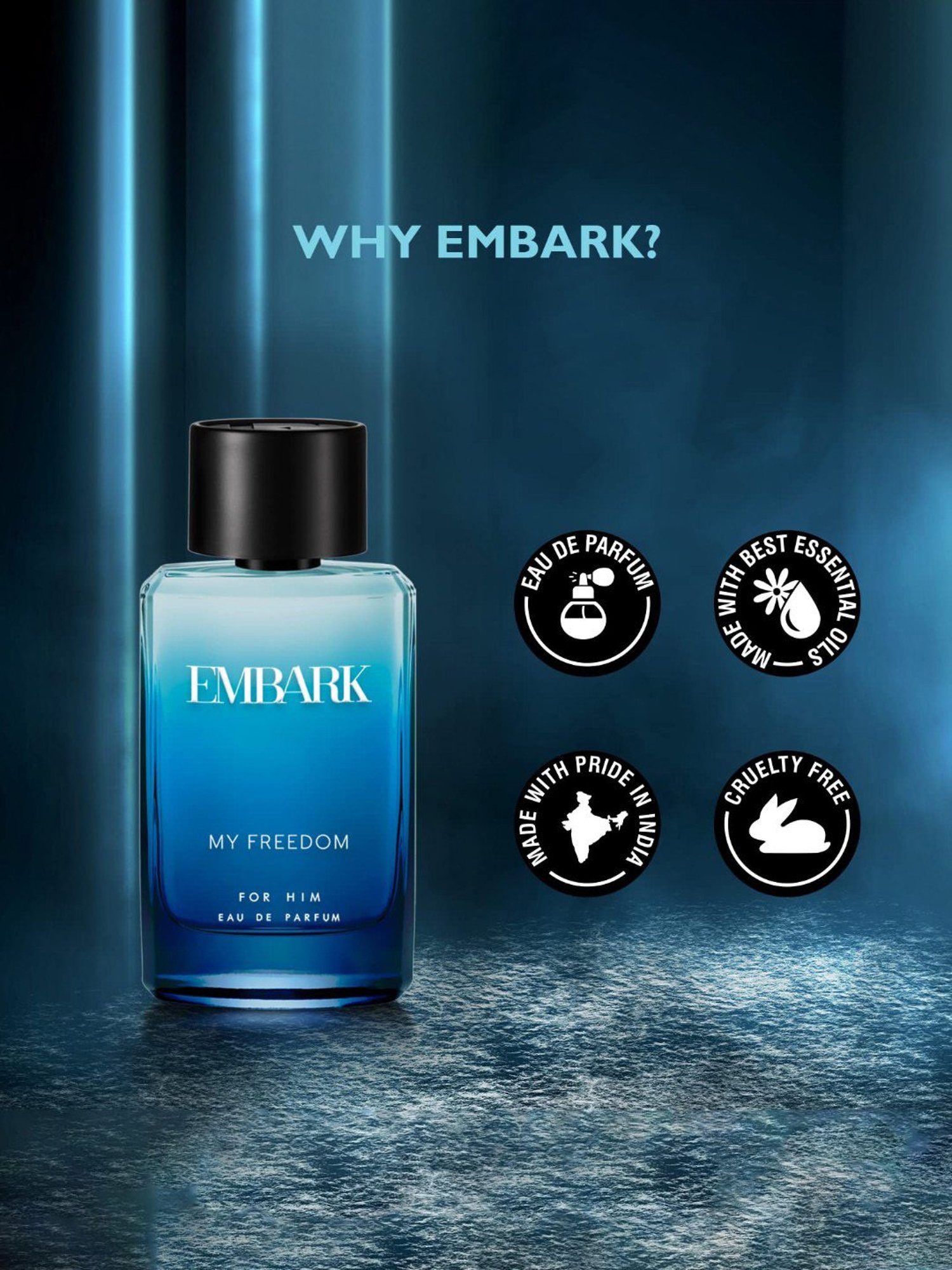 Embark My Freedom Eau de Parfum for Him - 100 ml