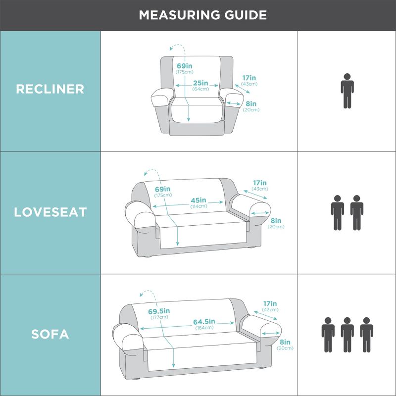 Chocolate 3pc Waterproof Loveseat Pet Throw - Maytex