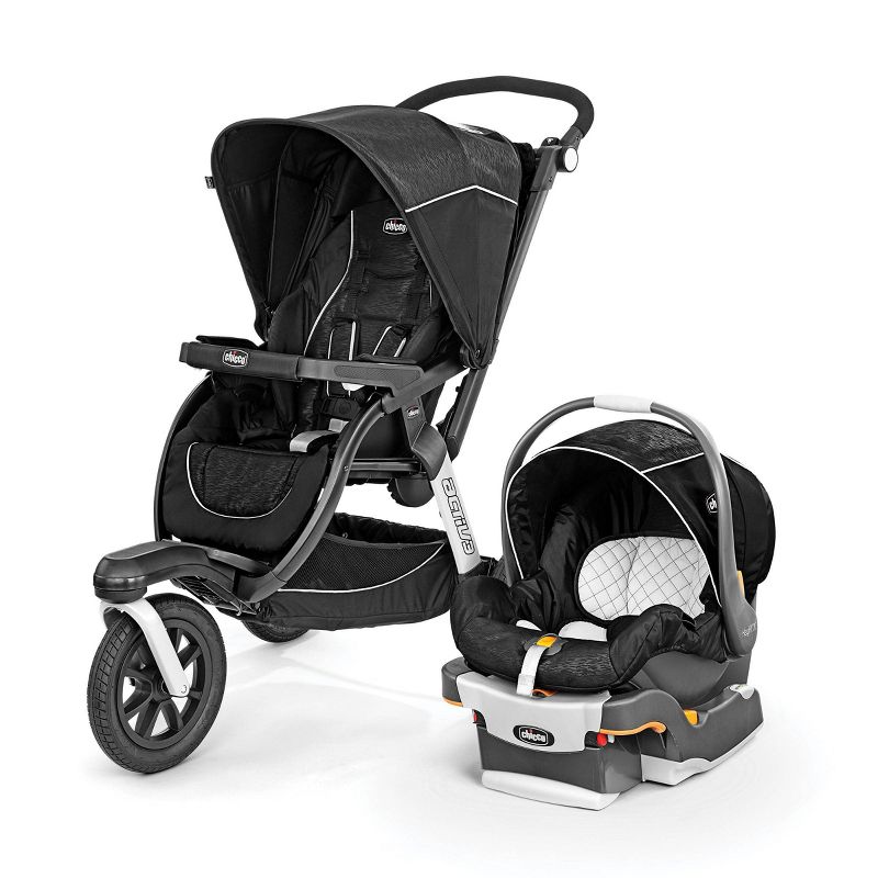 Cybex Balios S Lux Travel System with Aton 2 Infant Car Seat - Deep Black