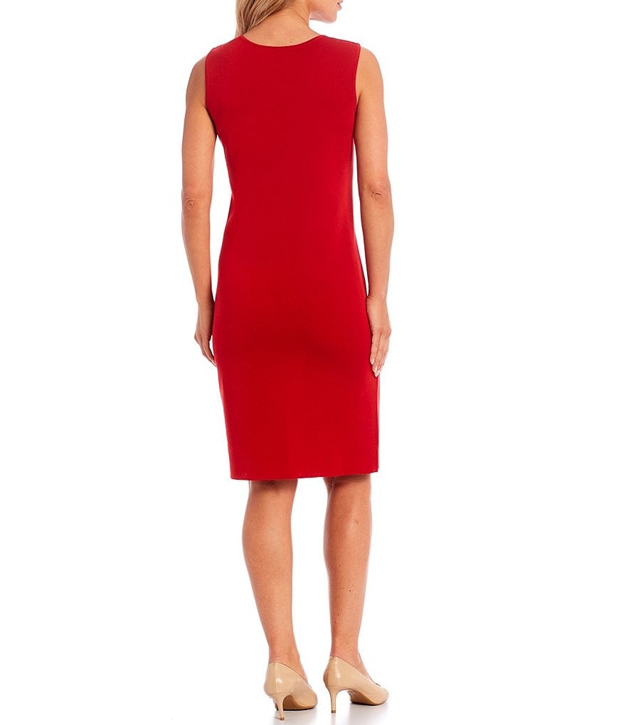 Ming Wang Basic Sleeveless Scoop Neck Tank Dress