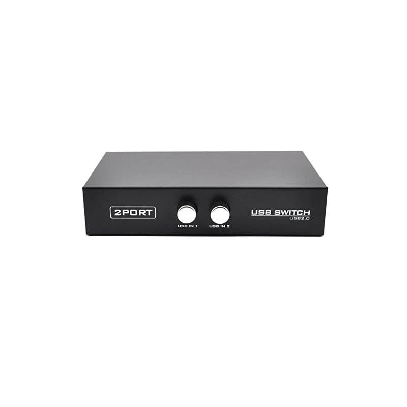 2 Port USB 20 Sharing Manual Switch Box Hub 2 PCS Share 1 USB Device for Printer Scanner Camera Keyboard 2 Port
