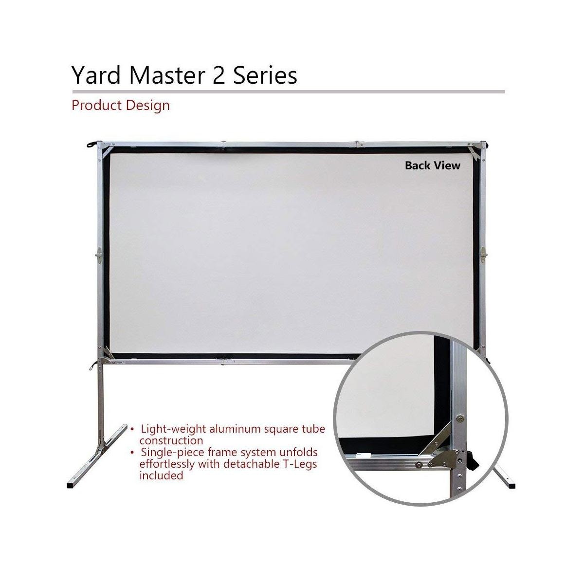Elite Screens Yard Master 2 OMS120VR2 Projection Screen - 120" - 4:3 - Floor Mount