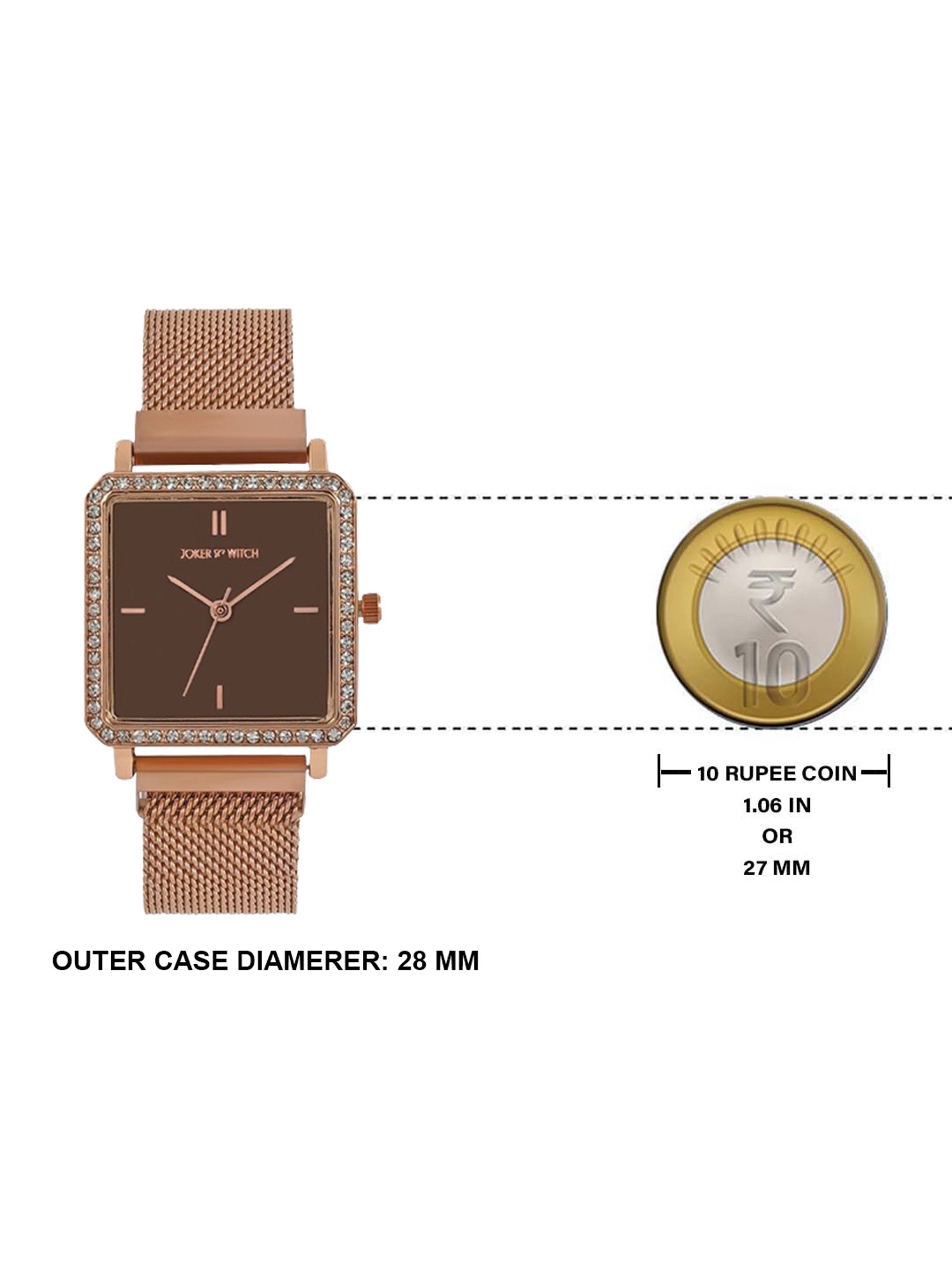 Joker & WItch JWLT582 Analog Watch for Women With Ring, Bracelet