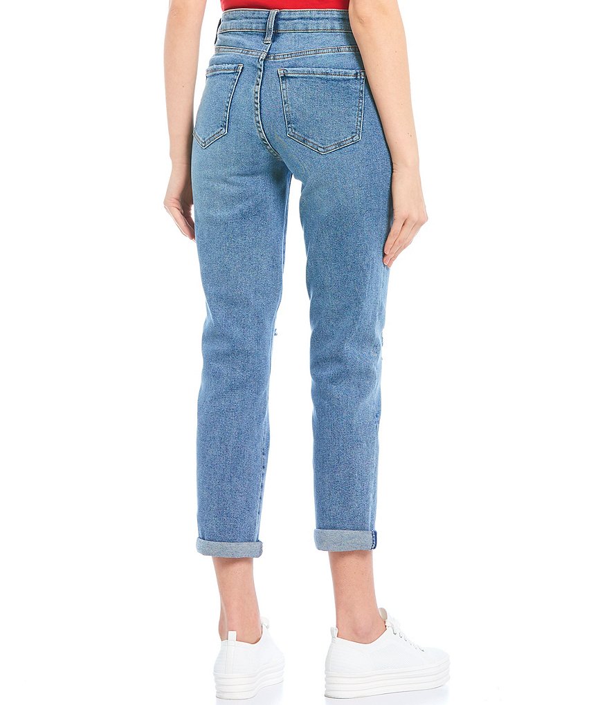 Celebrity Pink Destructed Cropped Skinny Jeans