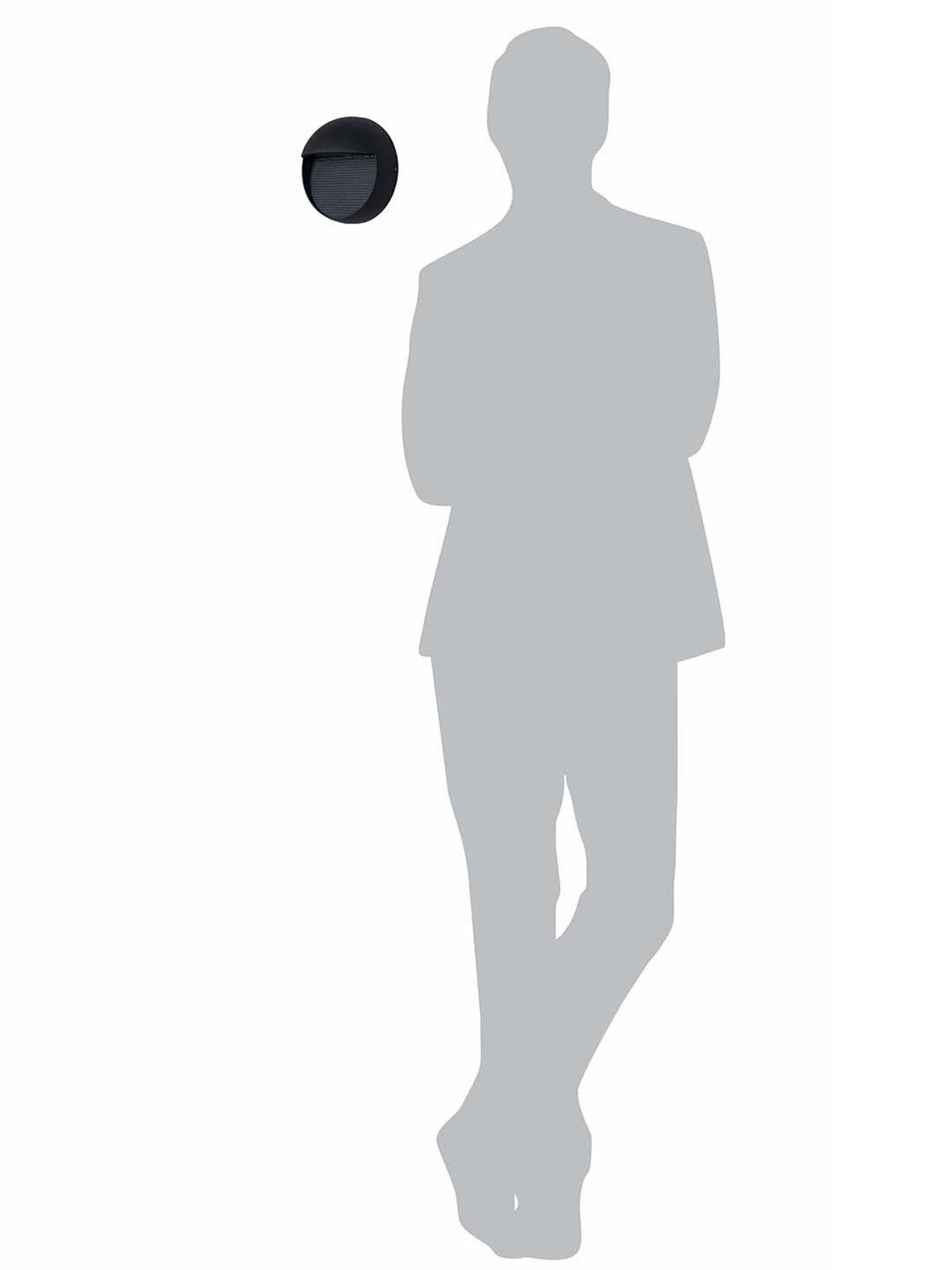 Fos Lighting Warm White & Weatherproof Die-Cast Aluminium Bulkhead Light