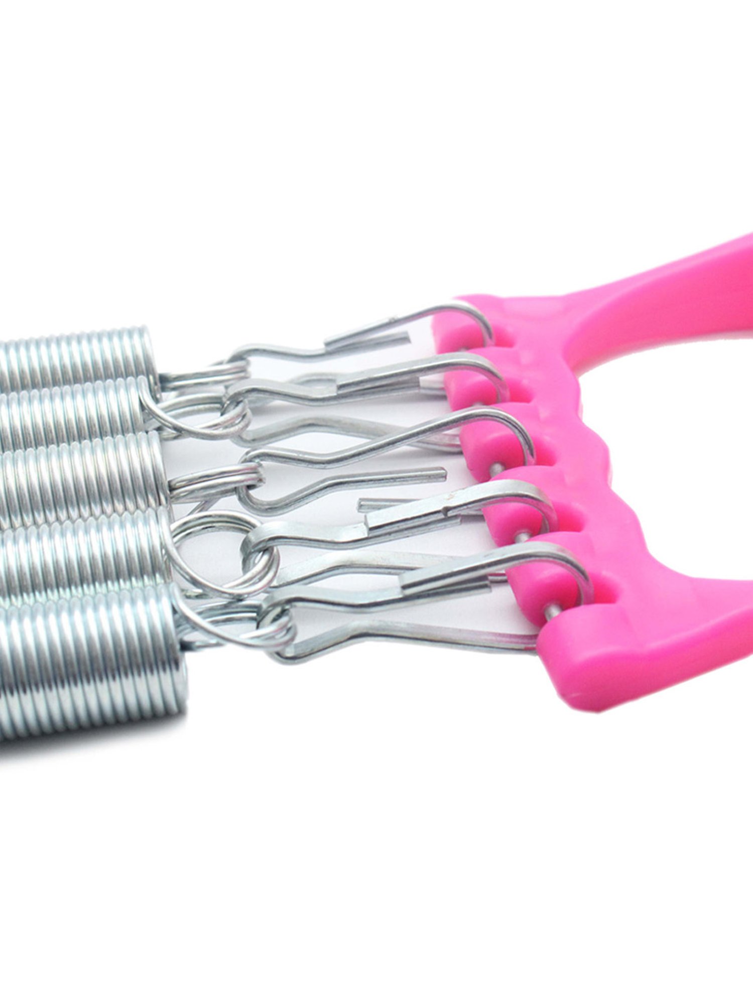 JJ Jonex Professional Gym Exercise Chest Pull Expander Fitness Puller 5 Spring (Pink)