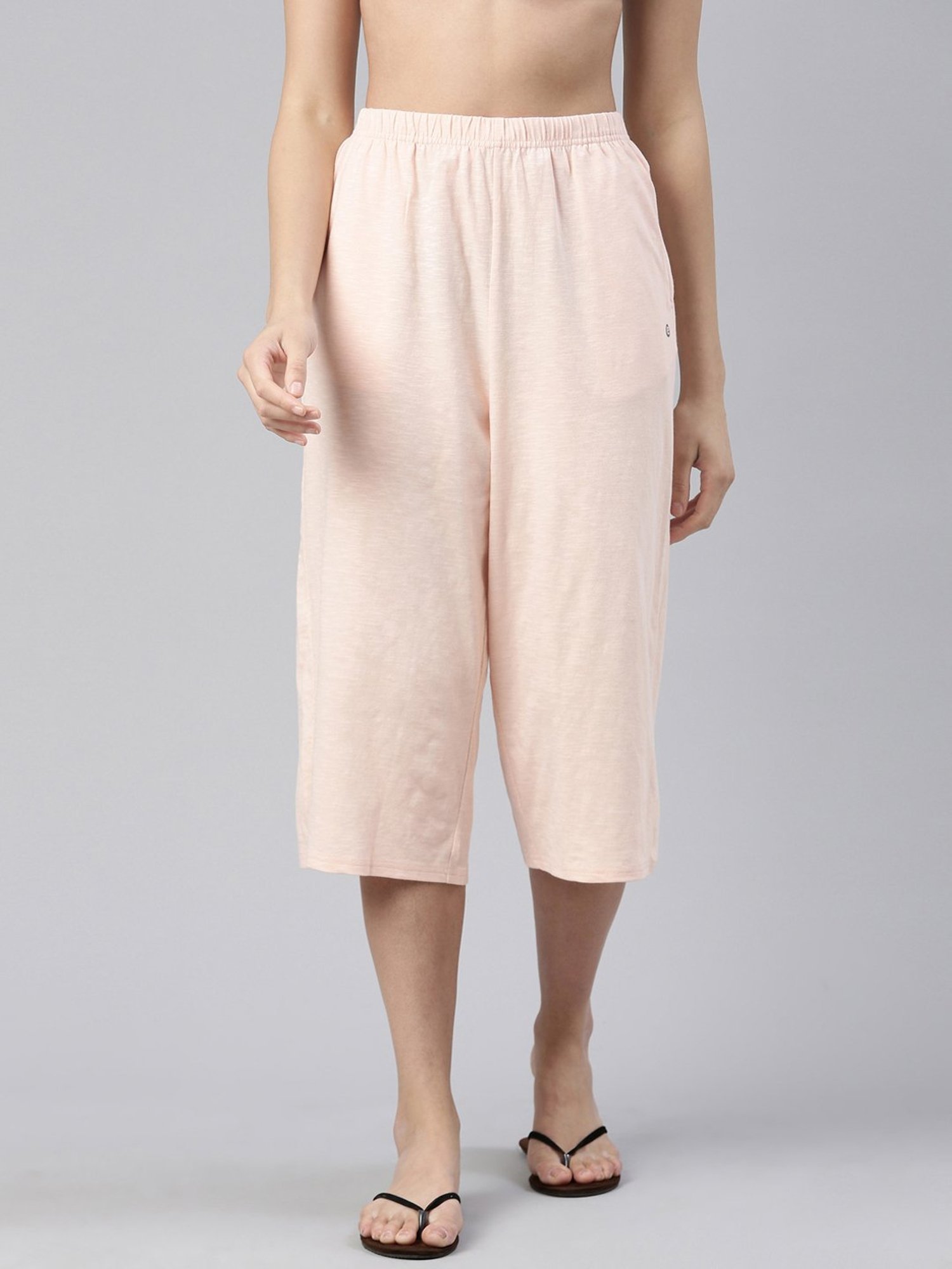 Enamor Peach Cotton Lounge Pants