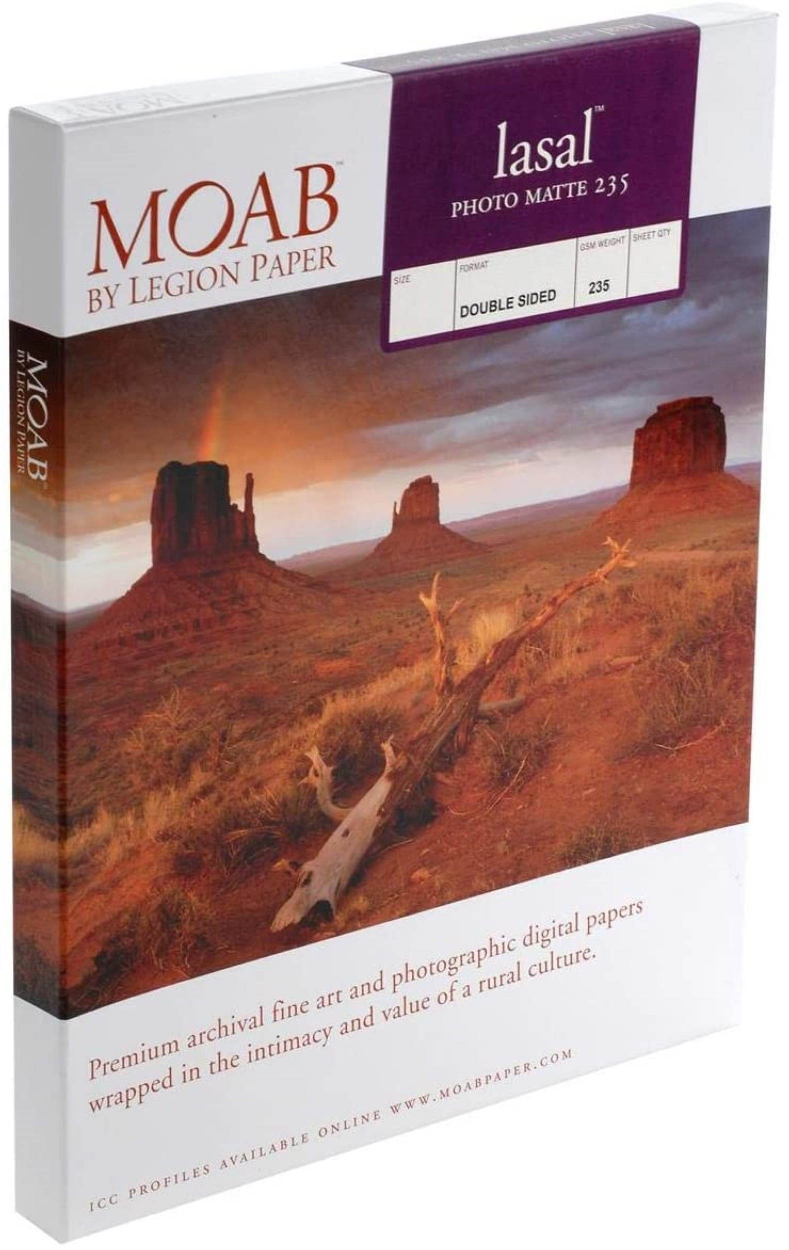Moab F01LSM235851150 Lasal 2-Side Archival Inkjet Paper