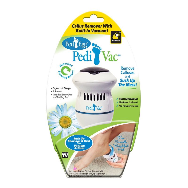 As Seen on TV Ped Egg Pedi Vac Callus Removal Device