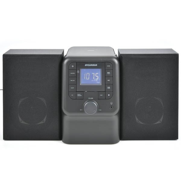 Sylvania SRCD2732BT-BLACK Bluetooth Micro System with FM Radio and CD Player