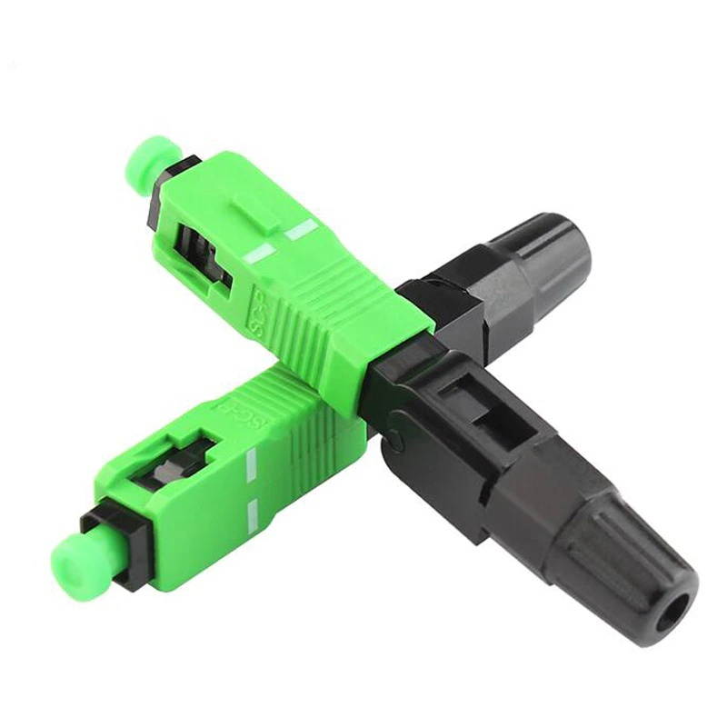 BIG SALE 200PCS/Pack FTTH SC APC Single-Mode Fiber Optic SC APC Quick Fast Field Assembly Connector For Drop Cable