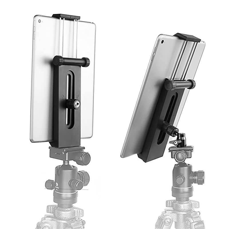 Phone Tablet Tripod Mount Adapter | Plastic MultiAngle Tablet Stand Desktop Holder Dock Fits 35129 Inch Phones iPad ProAirMini Tablet Tripod Ball Head for  MonopodTripod