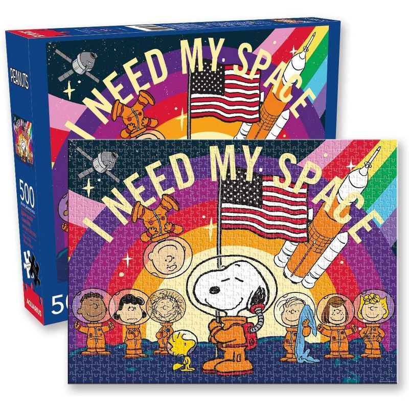 NMR Distribution Peanuts Snoopy in Space 500 Piece Jigsaw Puzzle