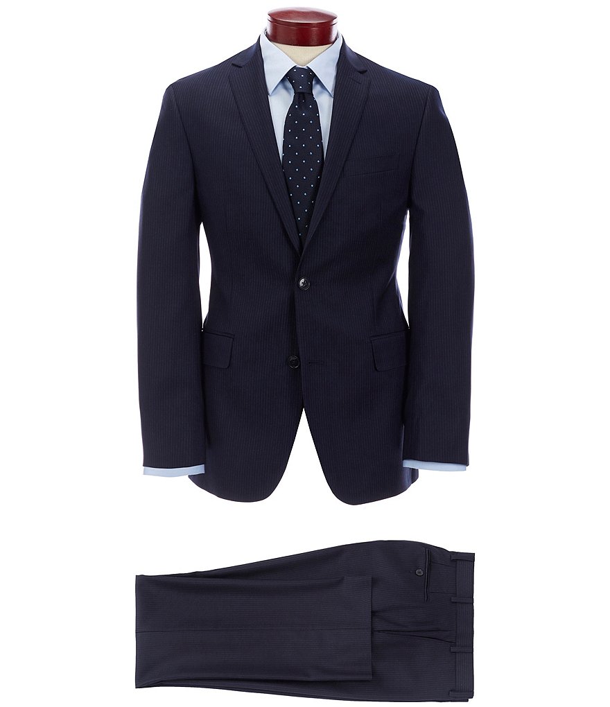 Cremieux Classic Fit Pleated Pant Solid Wool Suit