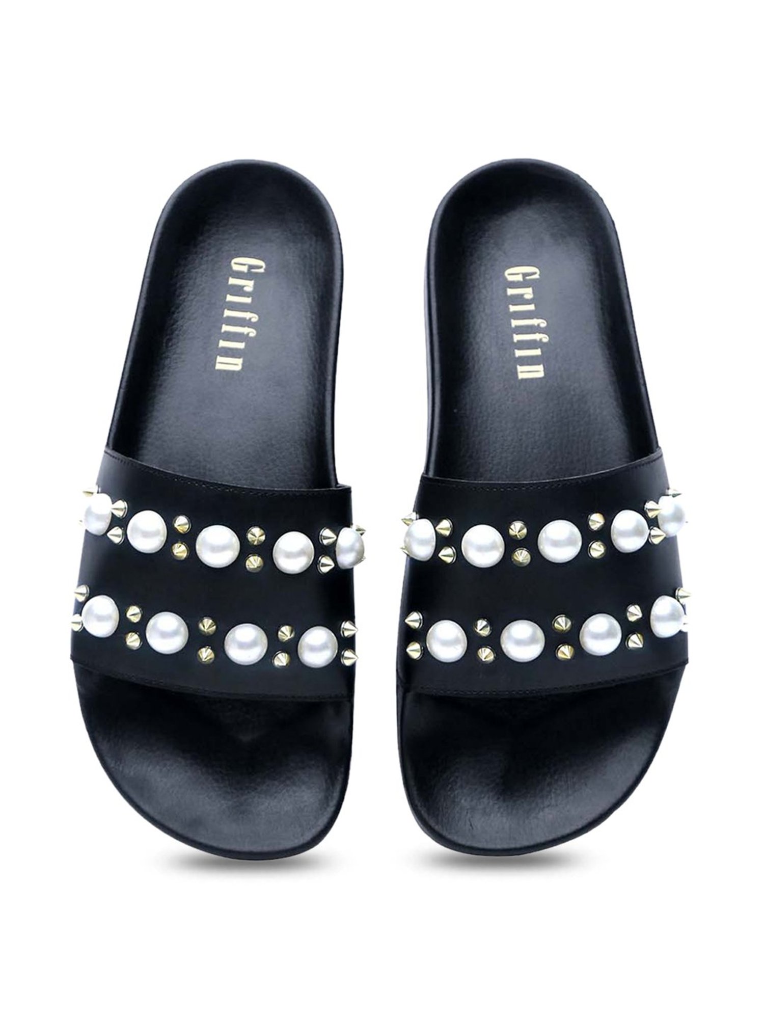 Griffin Men's Black Slides