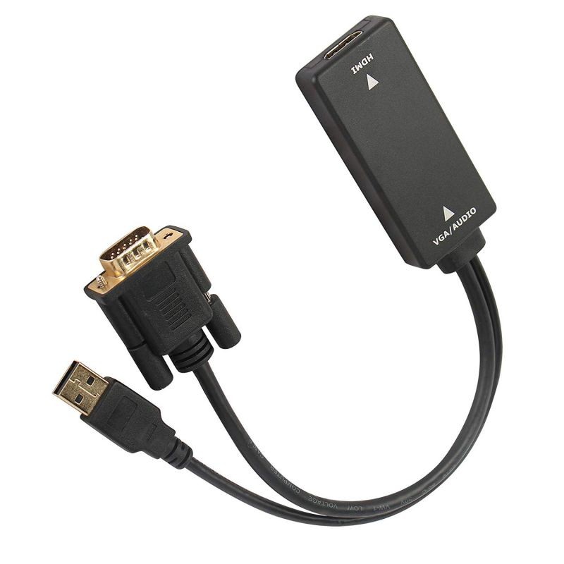VGA to HDMI Werleo VGA Input to HDMI Ouput Adapter Converter with Audio Support and 1080P Resolution