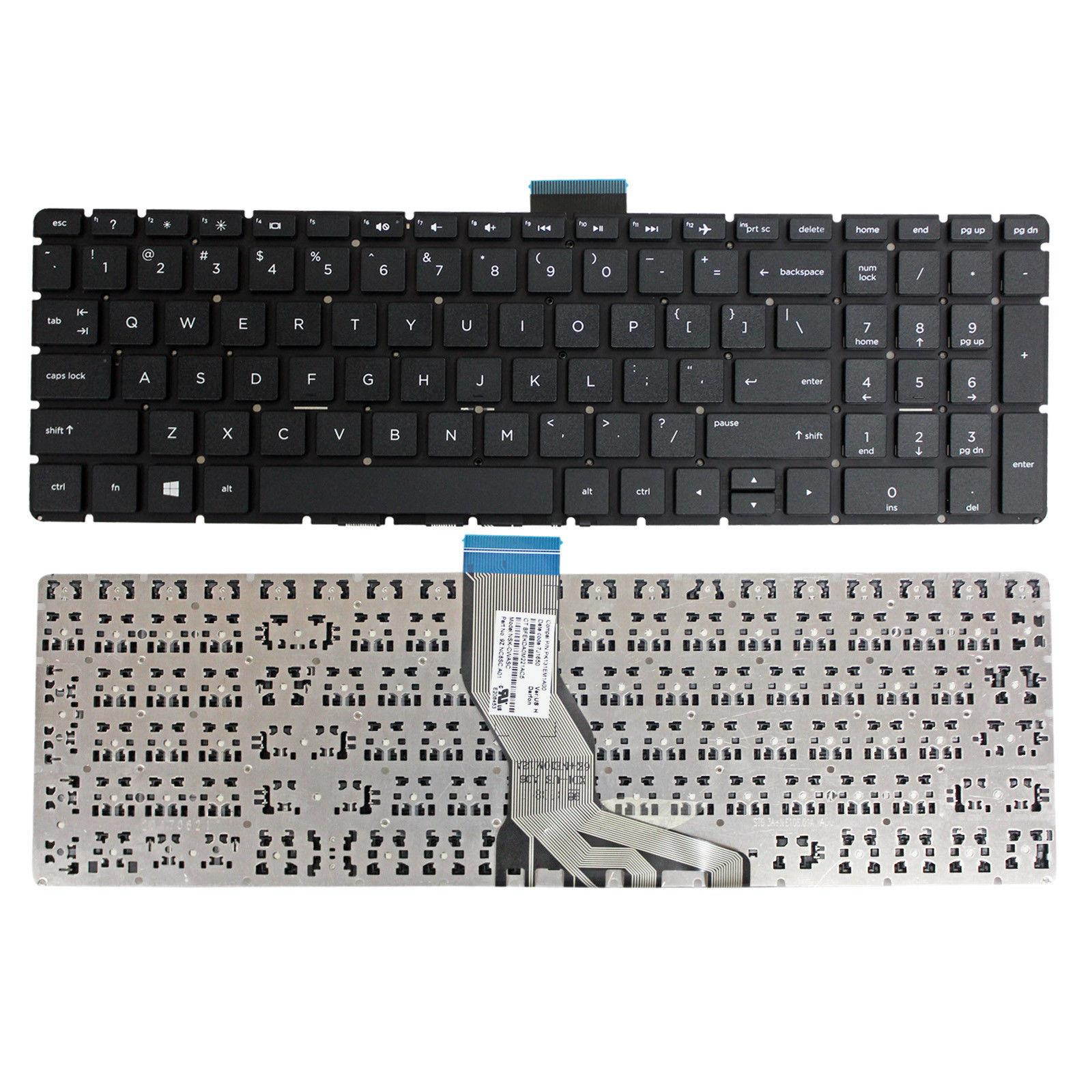 New US Black English Laptop Keyboard (without frame) For HP 250 G6 255 G6 256 G6 Series P/N: 9Z.Ne1bw.101