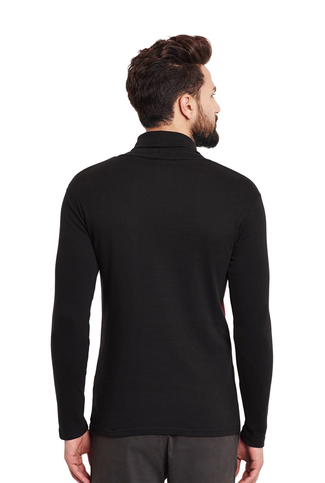 Hypernation Black High Neck T-Shirt
