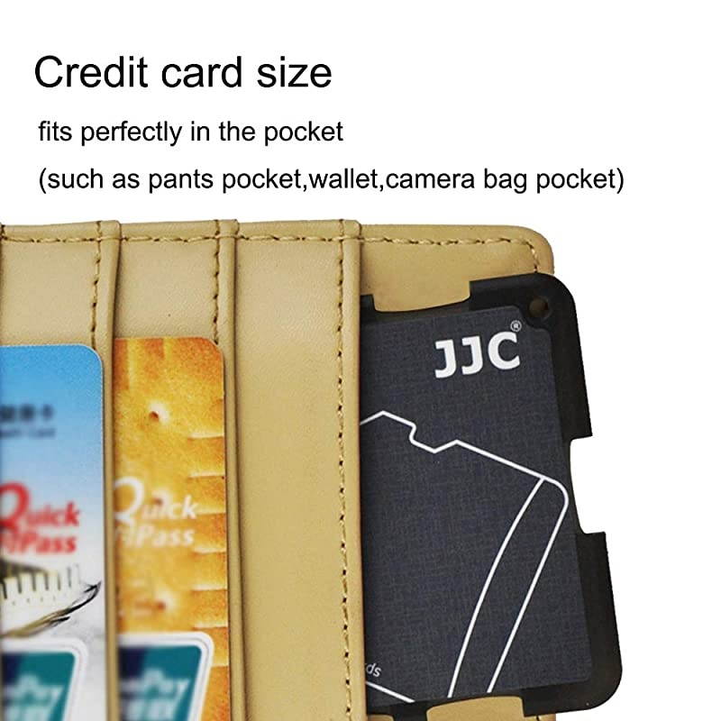 Slots SD Micro SD Card Case Storage Organizer Lightweight UltraThin Credit Card Size fit 2 SD SDHC SDXC Cards and 4 Micro SD TF MSD Cards