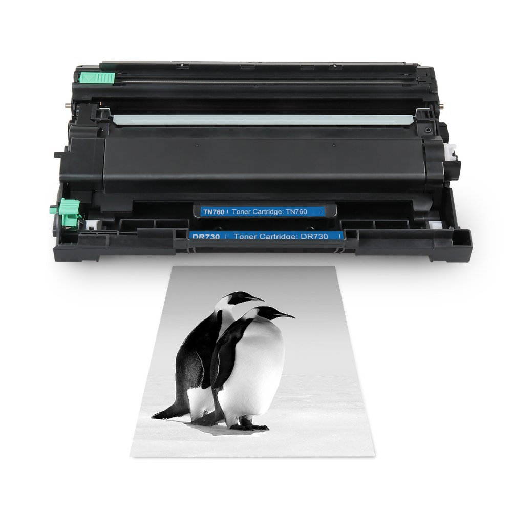 1PK DR730 Drum + 2PK TN760 Toner With Chip for Brother HL-L2350DW HL-L2390DW HL-L2395DW HL-L2370DW DCP-L2550DW MFC-L2710DW MFC-L2730DW MFC-L2750DW HL-L2370DWXL Printer