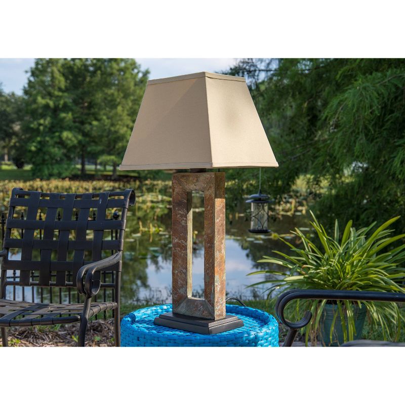 8" LED Solar Portable Outdoor Lantern with Flame - Techko Kobot