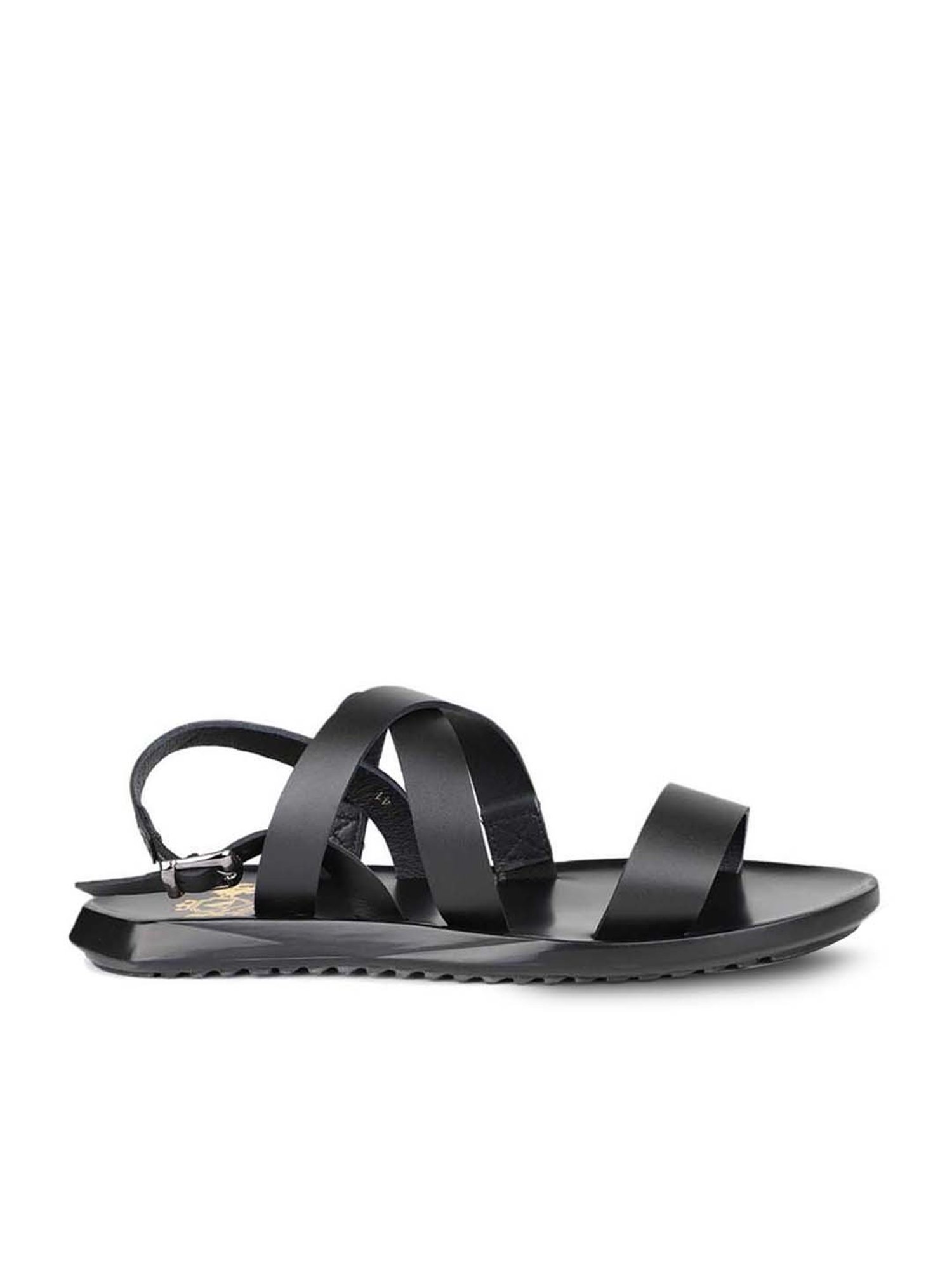 Atesber by Inc.5 Men's Black Back Strap Sandals