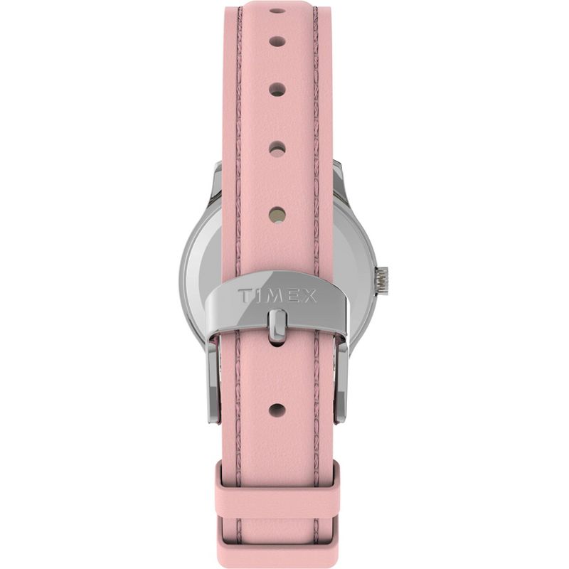 Kid's Timex Easy Reader  Watch with Leather Strap - Silver/Pink T790819J