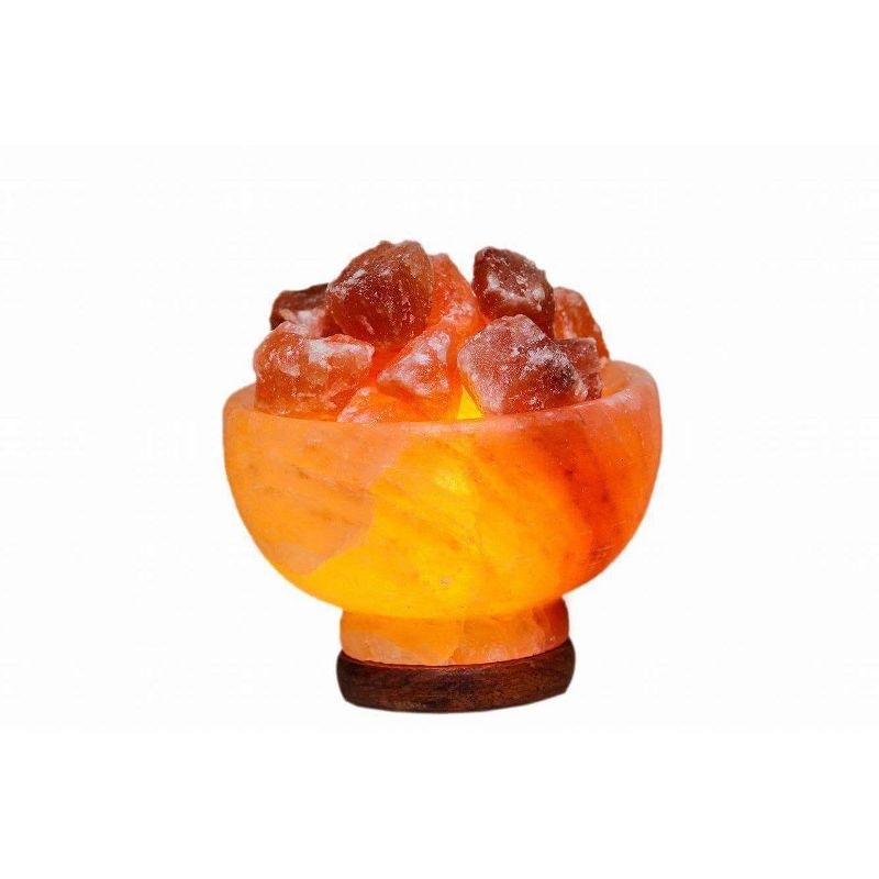 Fire Bowl Salt Lamp Pink - Q&A Himalayan Salt